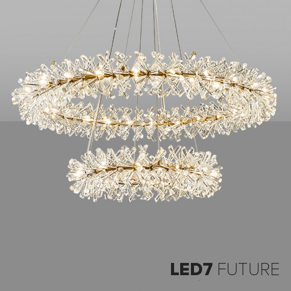 Loft Industry Modern - Stalactite 19 Circle Chandelier